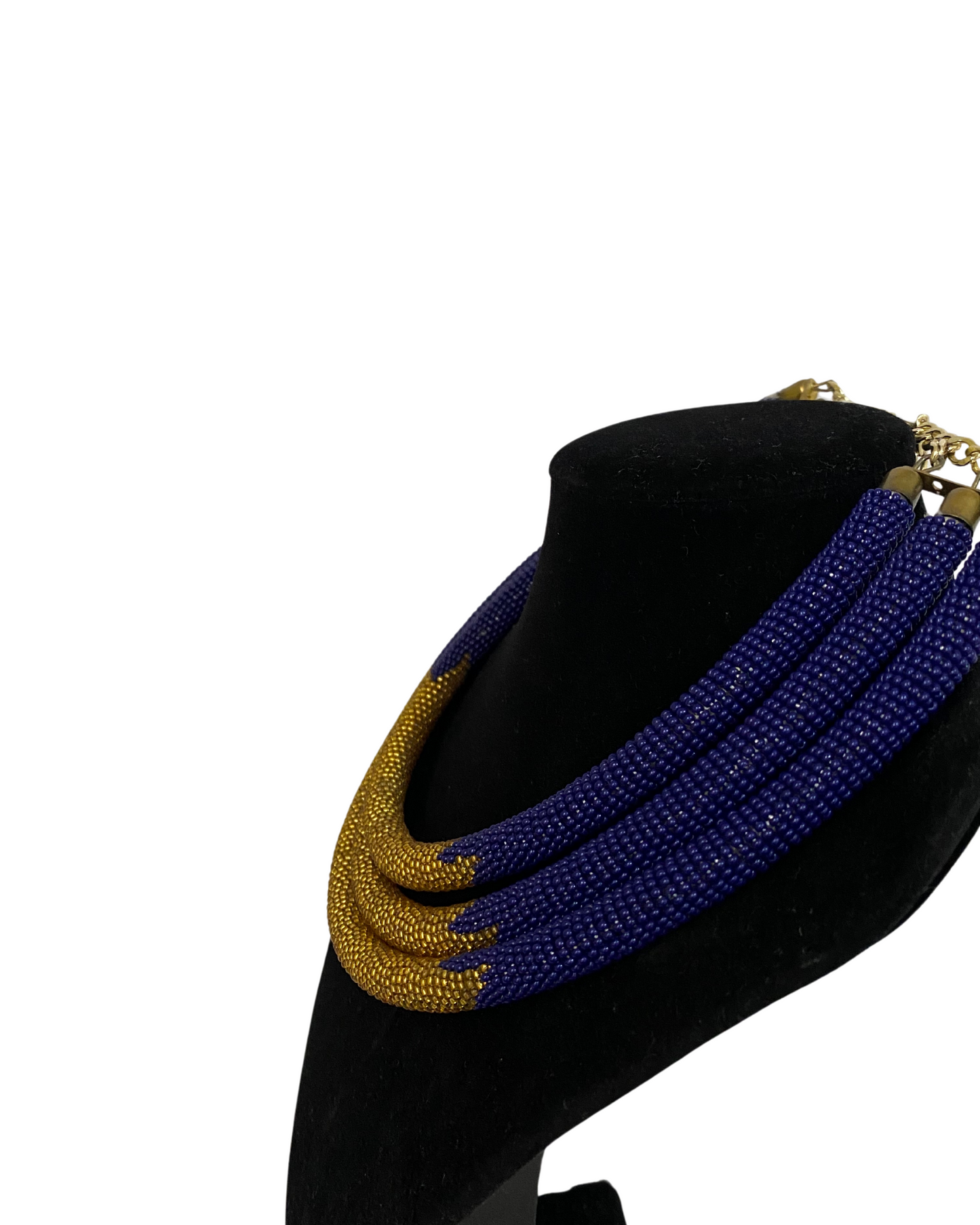 African 3 in 1 Beaded Necklace