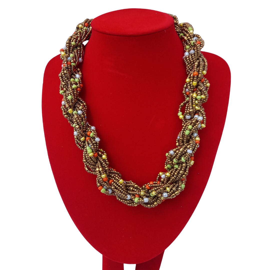 Zunguka African Beaded Nedcklace Collection C