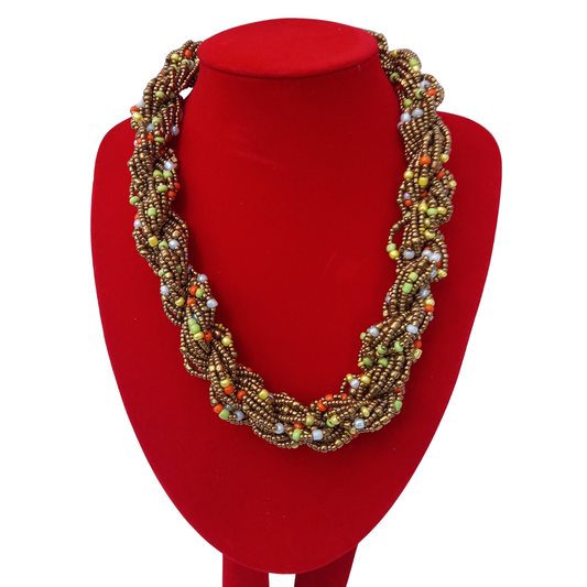 Zunguka African Beaded Nedcklace Collection C