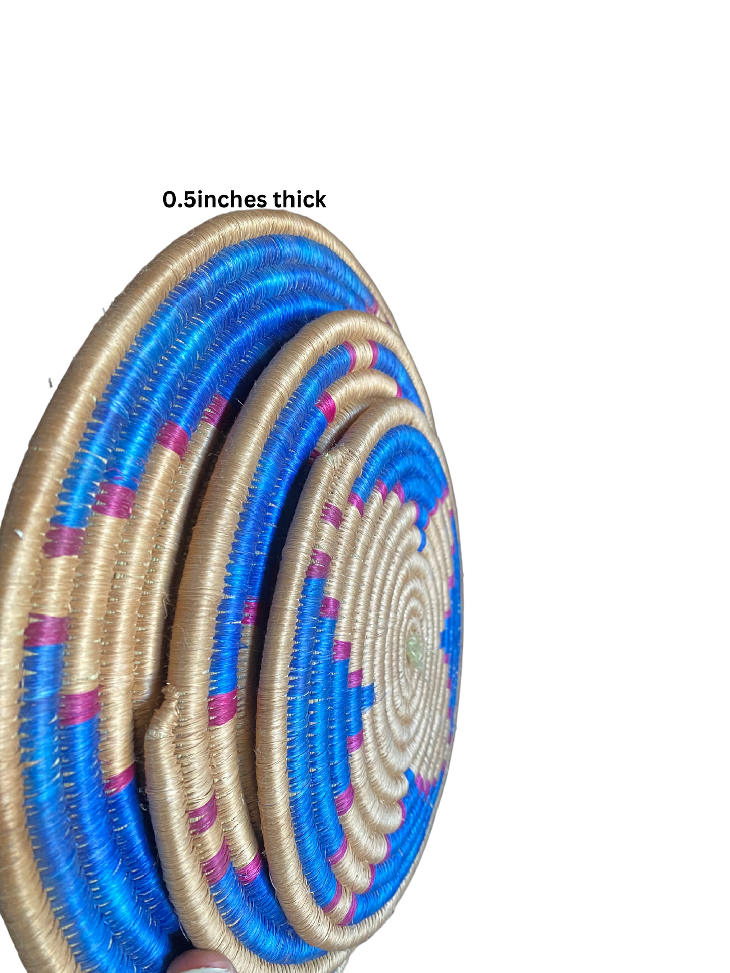 Triple Set African Rwandan Sisal Wall Decor (Available On Order)