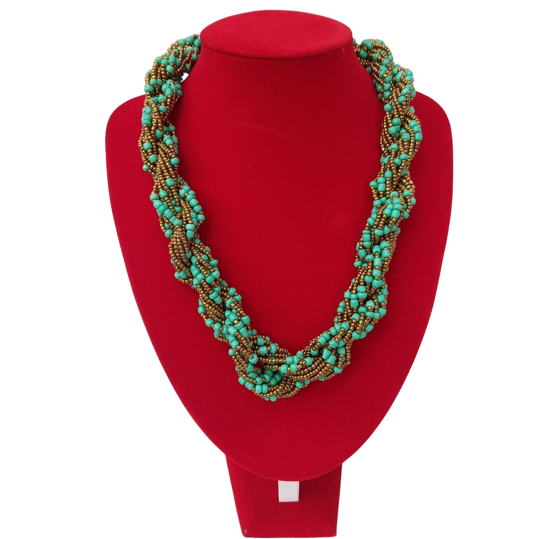 Zunguka African Beaded Nedcklace Collection C