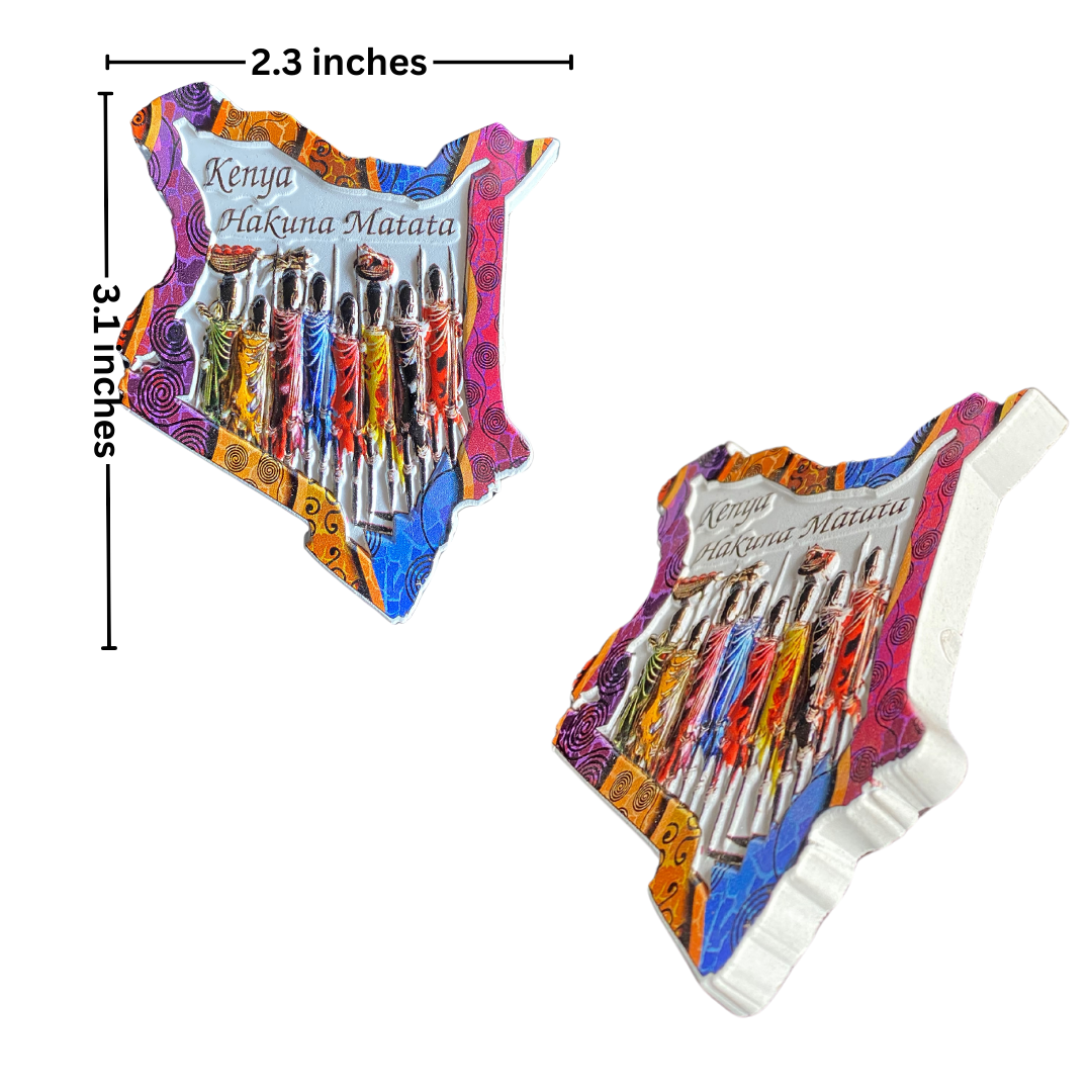 Modern African Fridge Magnet Stickers B