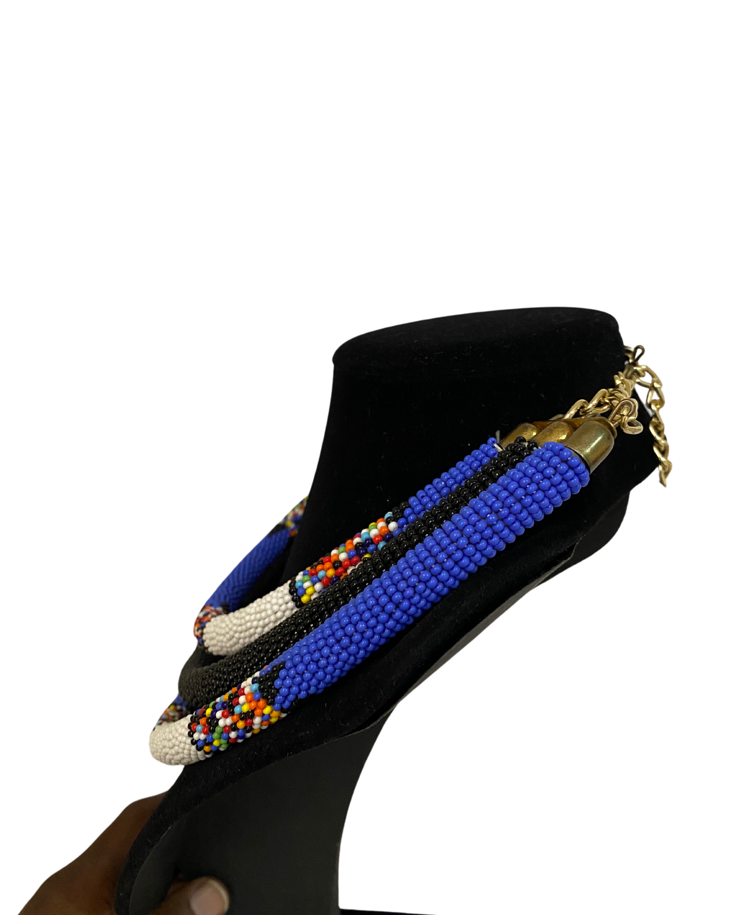 African 3 in 1 Beaded Necklace