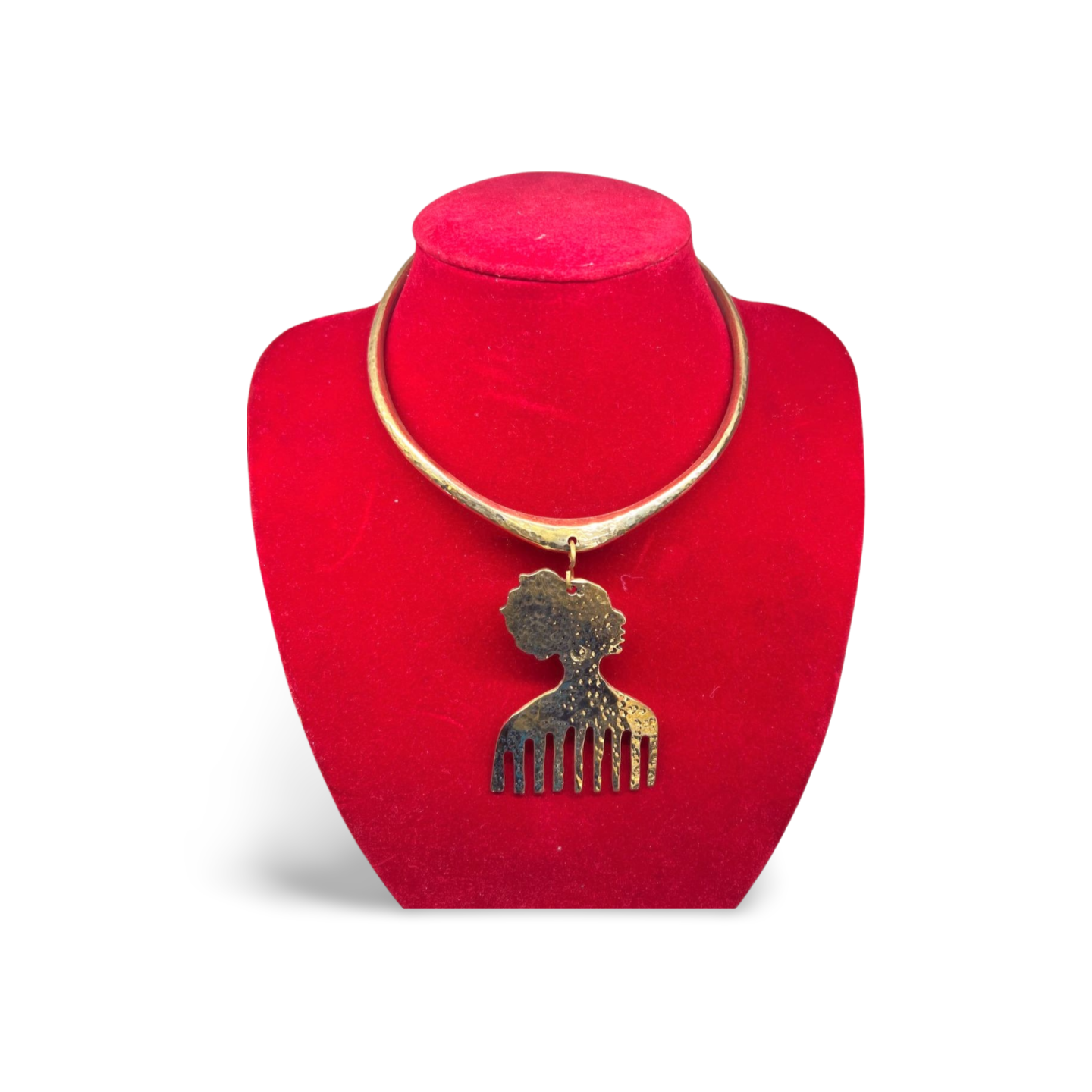 African Brass Necklace Collection B