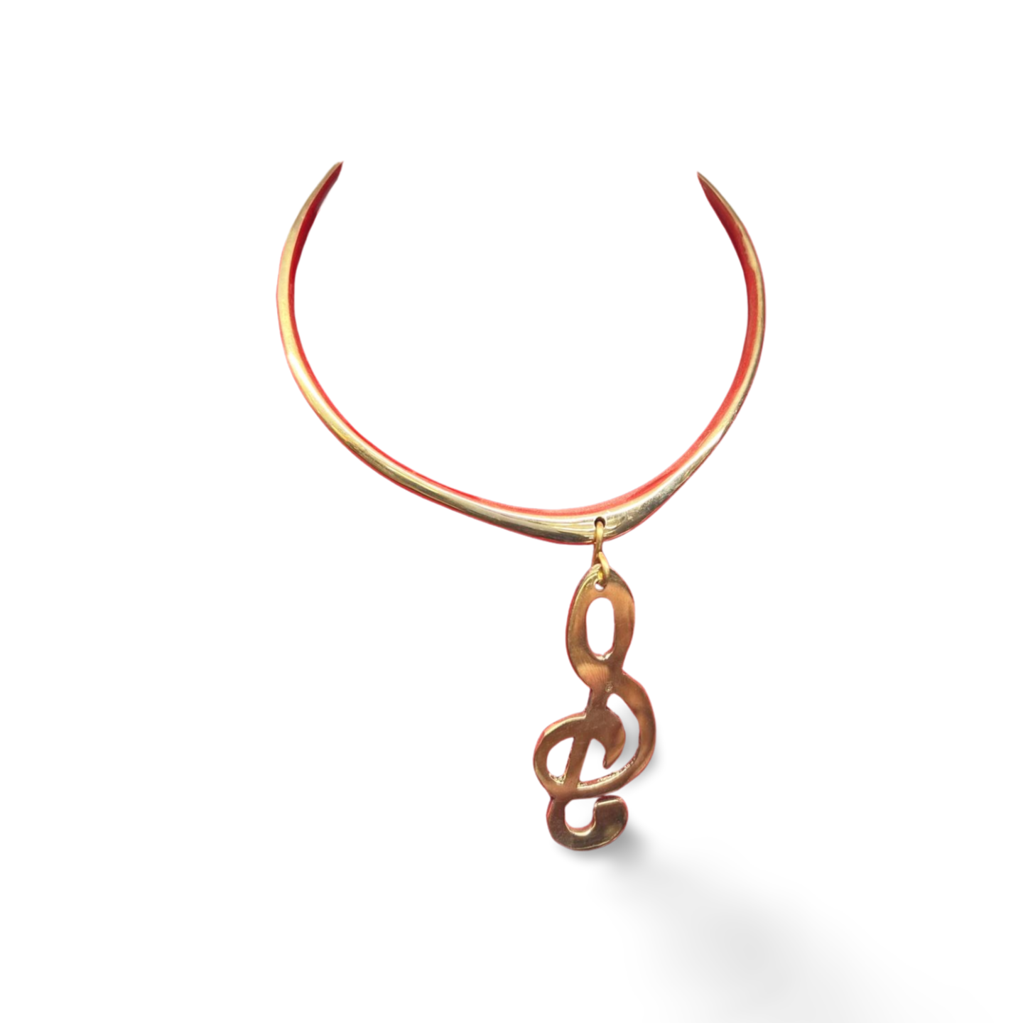 African Brass Necklace Collection A