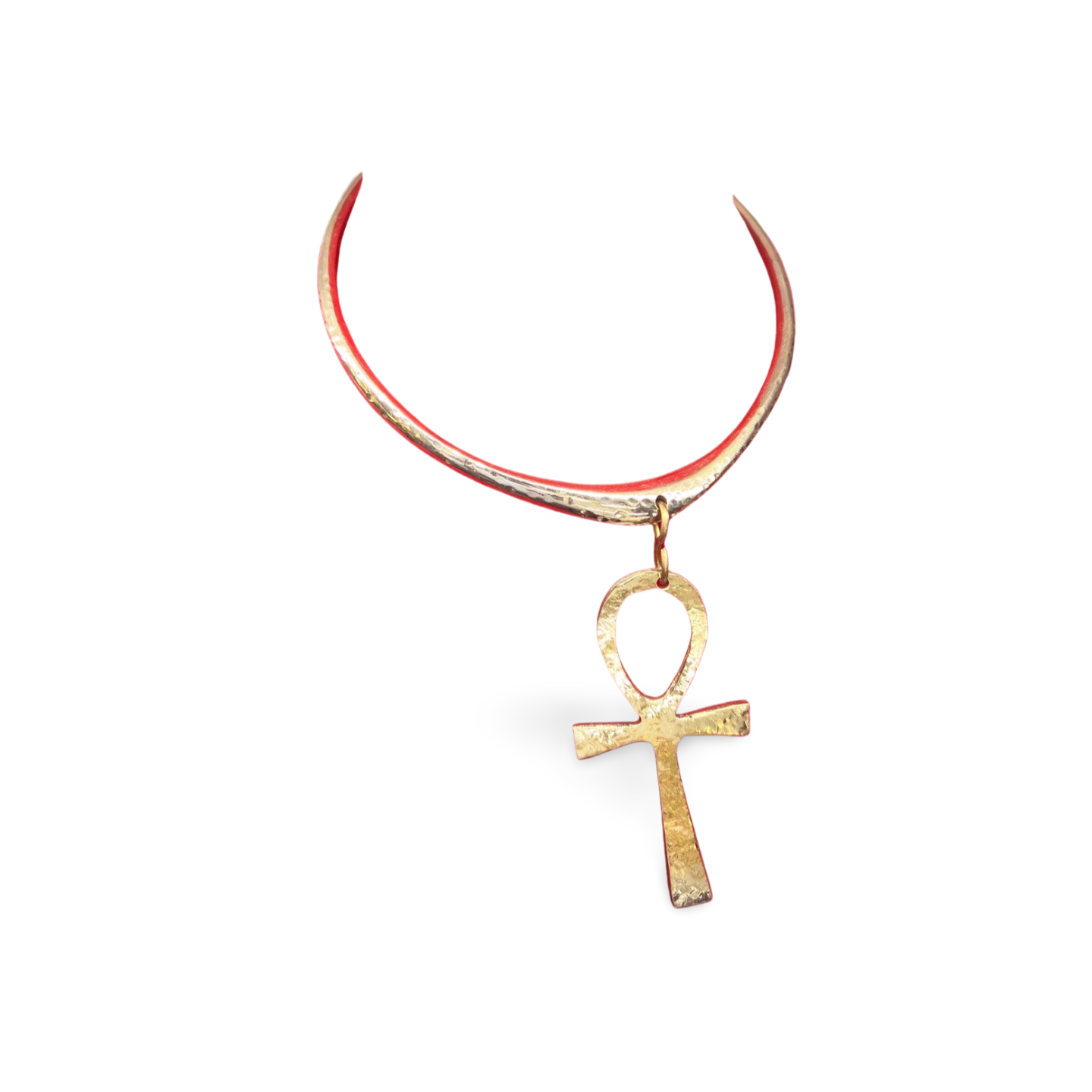 African Brass Necklace Collection A