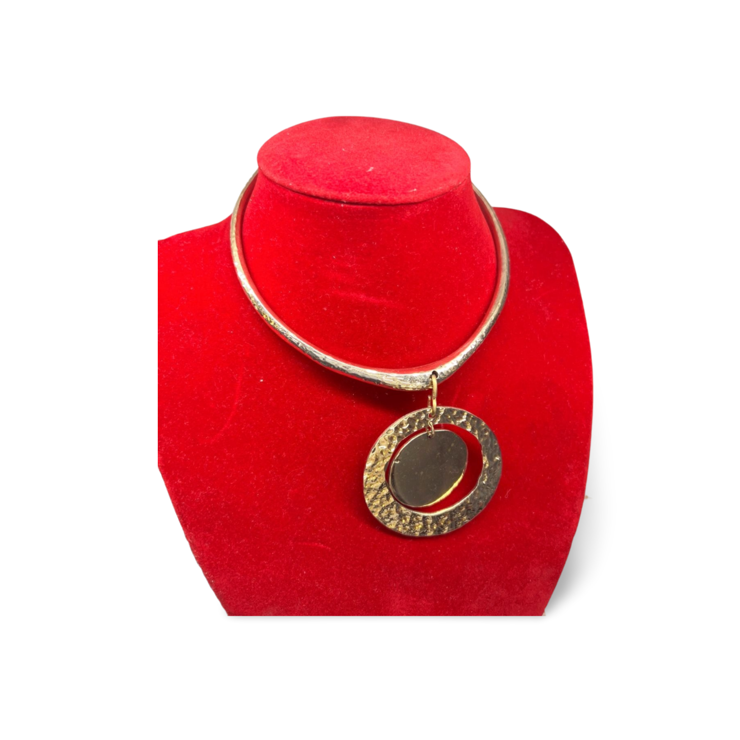 African Brass Necklace Collection A