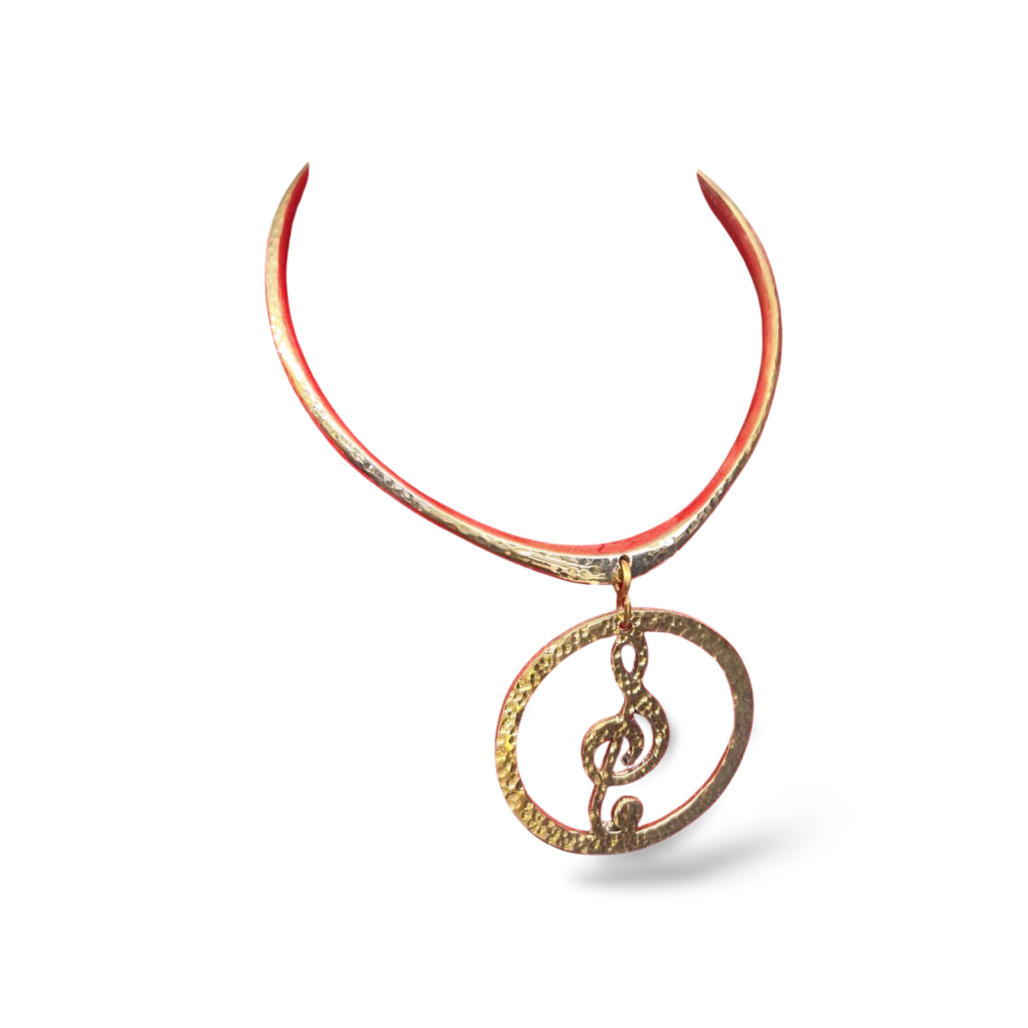 African Brass Necklace Collection A