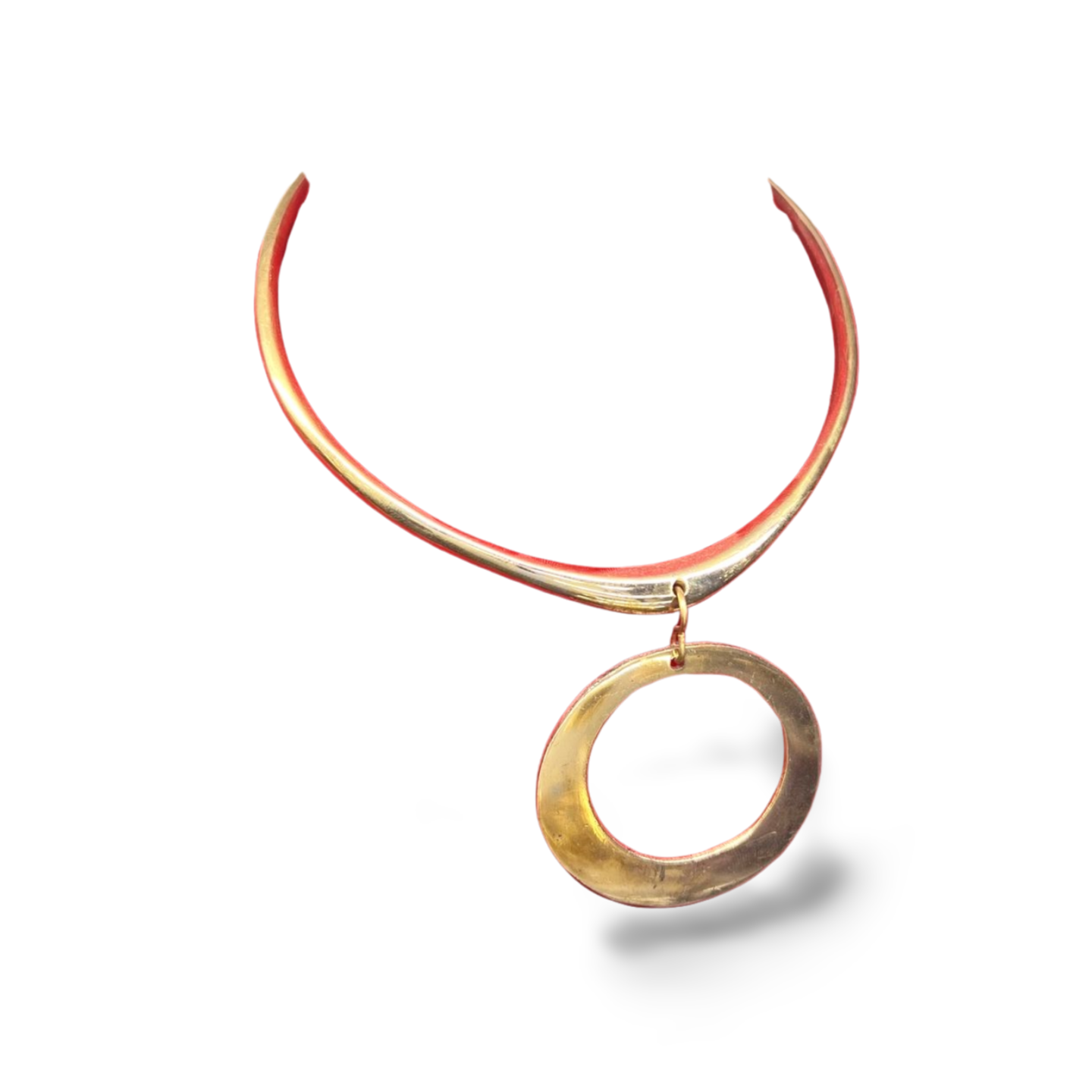 African Brass Necklace Collection A