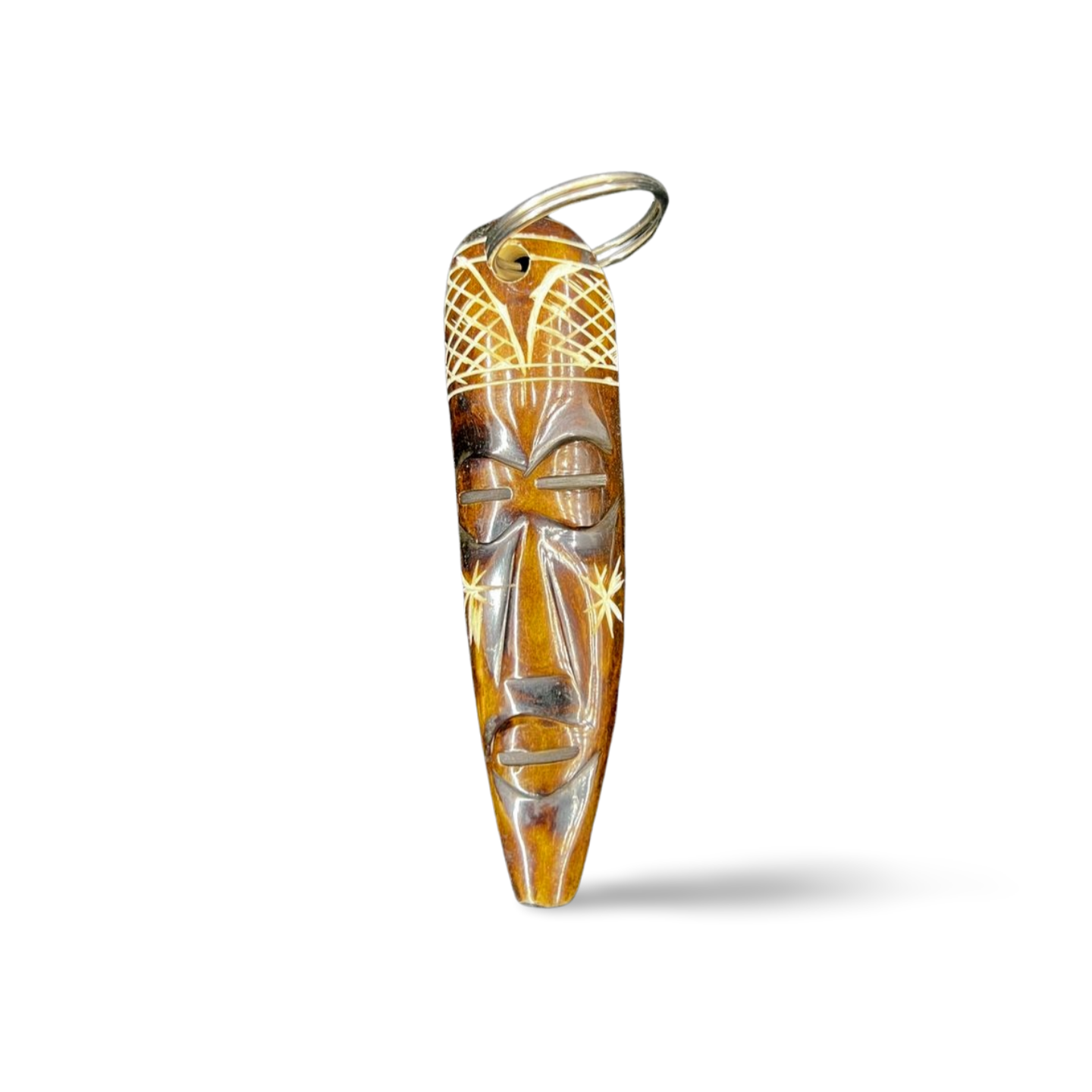 Handcrafted Animal Bone Face Keyholders