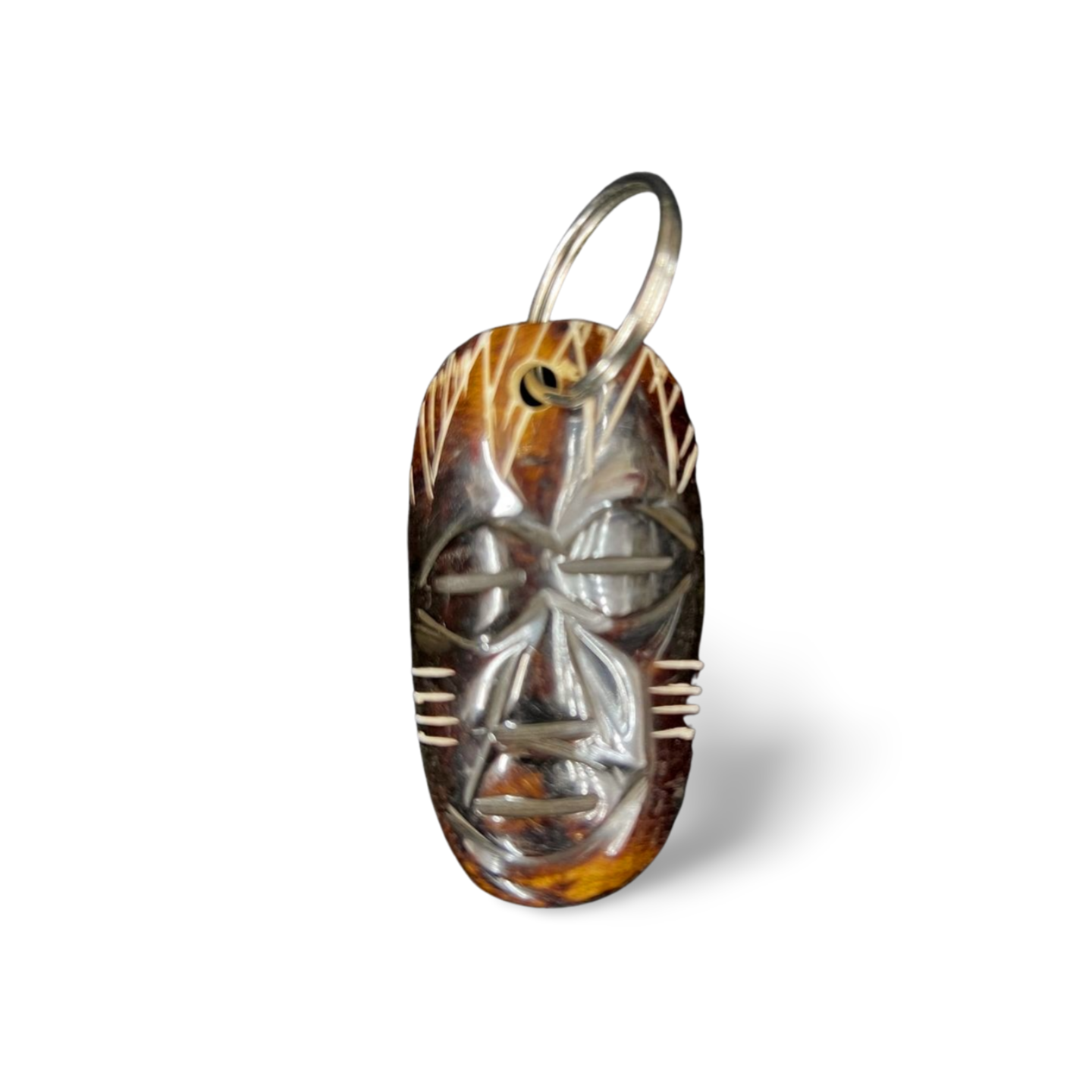 Handcrafted Animal Bone Face Keyholders