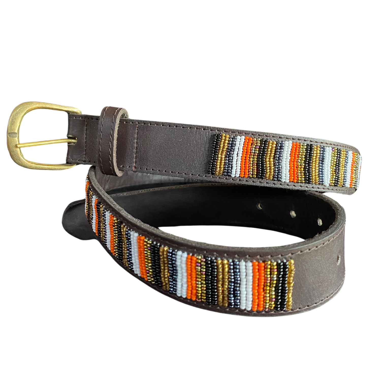 African Beaded Leather Belts