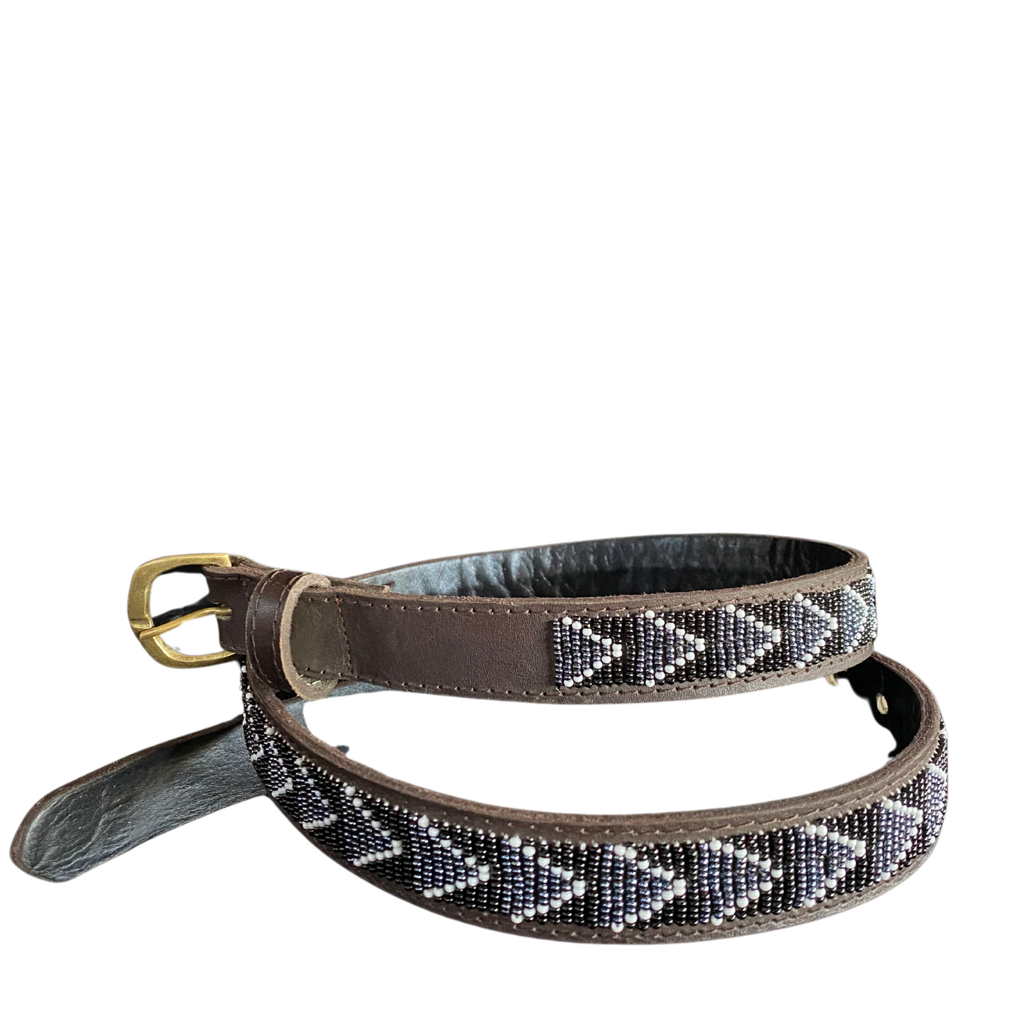 African Beaded Leather Belts