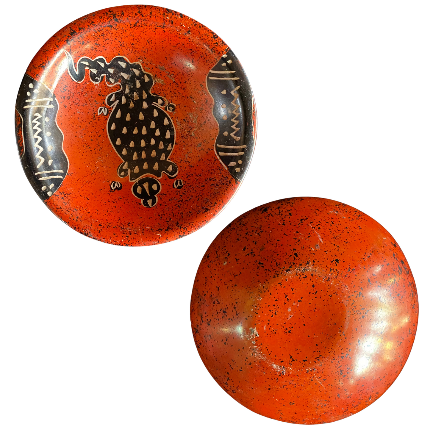 Colored Round Soapstone Tray