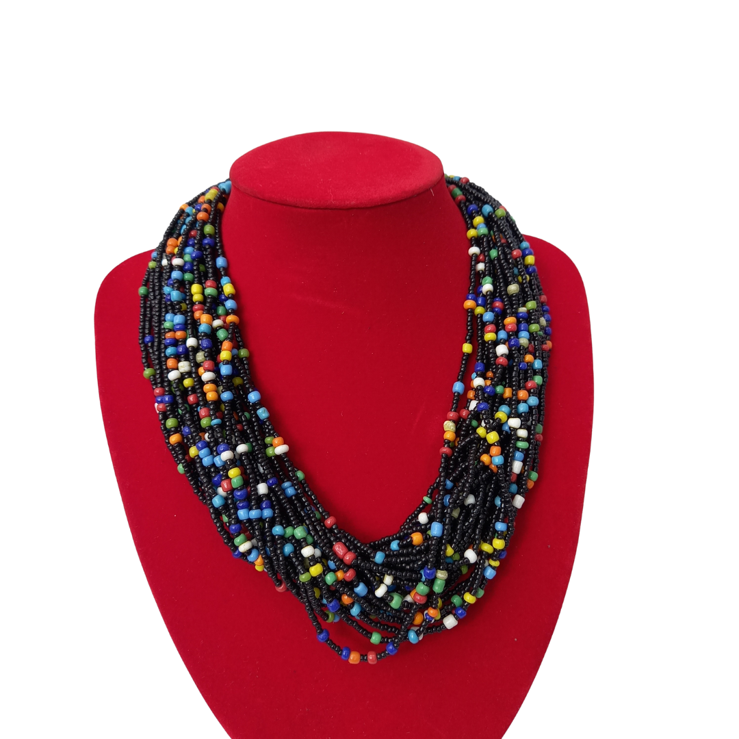 Changa African beaded Necklace Collection A