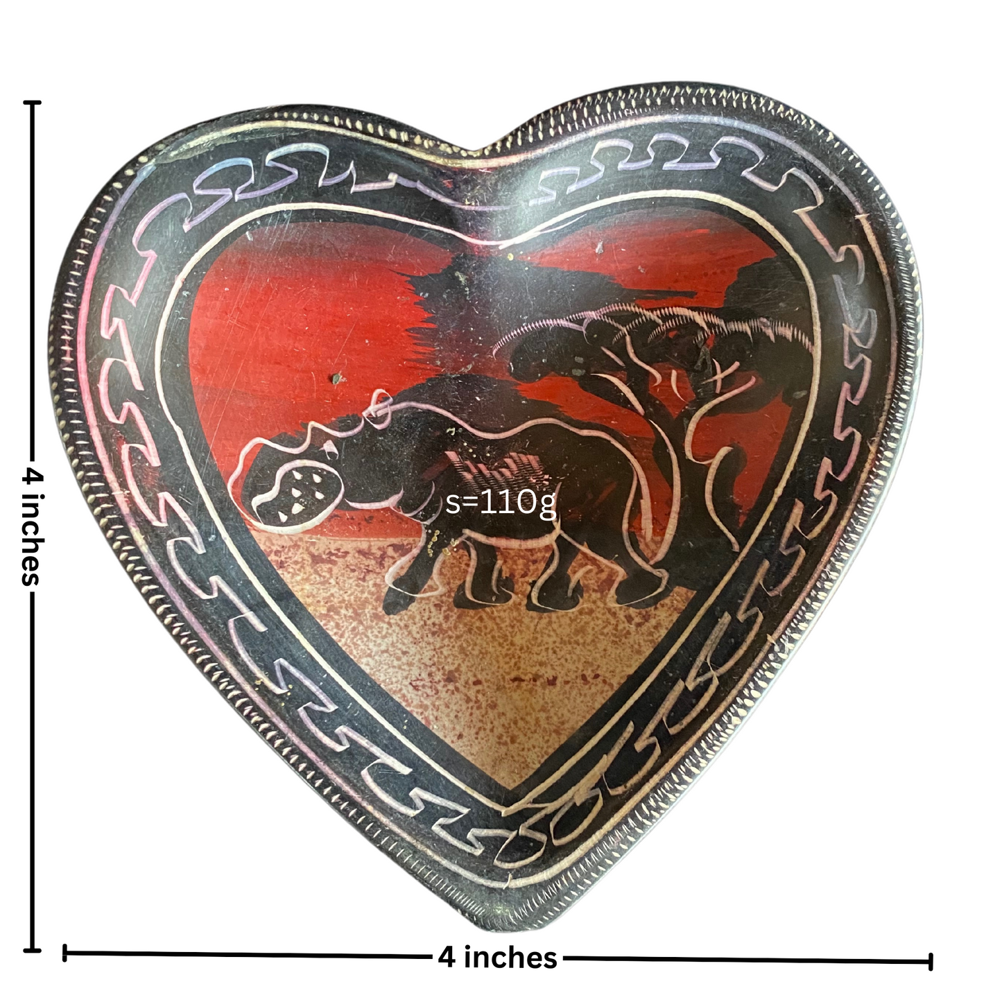 Heart Soapstone Tray