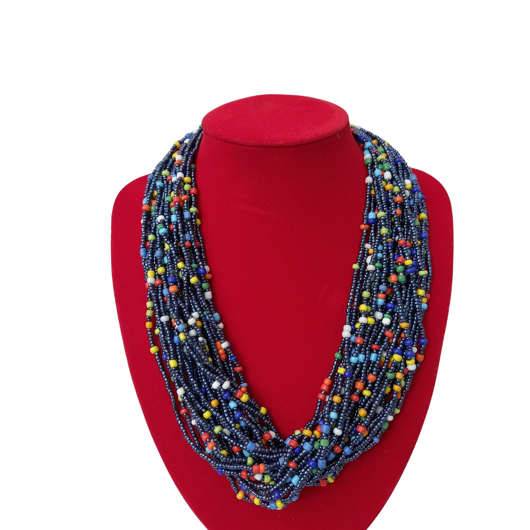 Changa African beaded Necklace Collection A