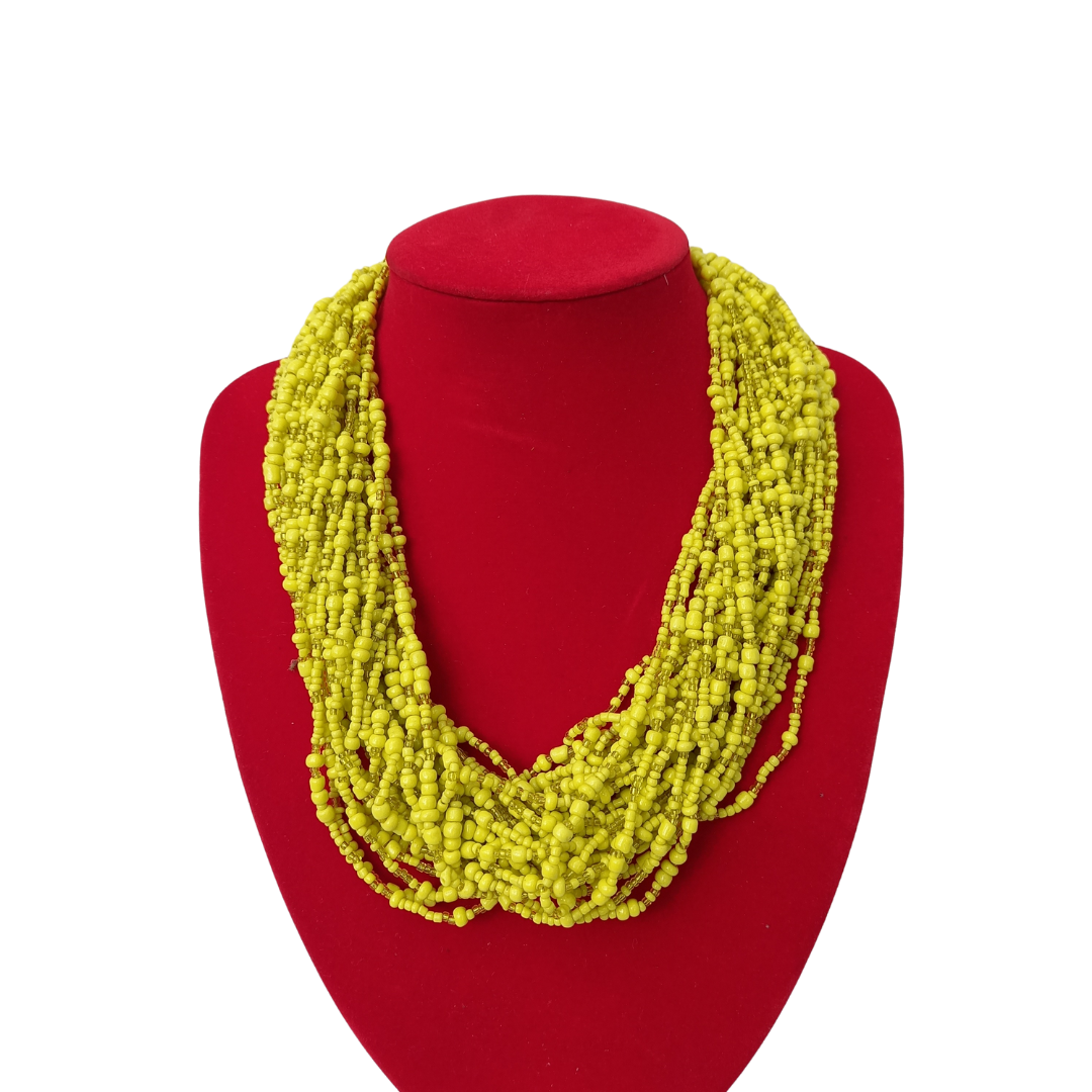 Changa African beaded Necklace Collection A