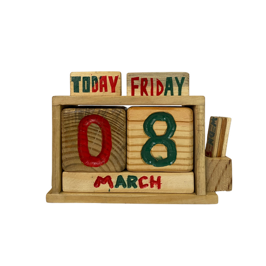 Handmade Wooden Calendar