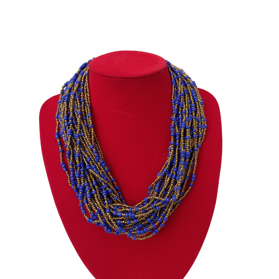 Changa African beaded Necklace Collection A