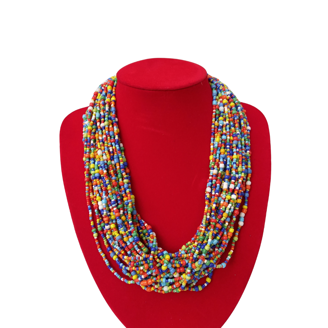 Changa African Beaded Necklace Colletion B