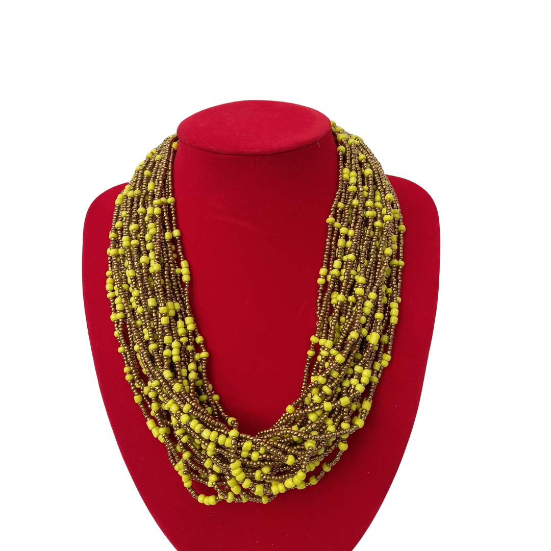 Changa African Beaded Necklace Colletion B