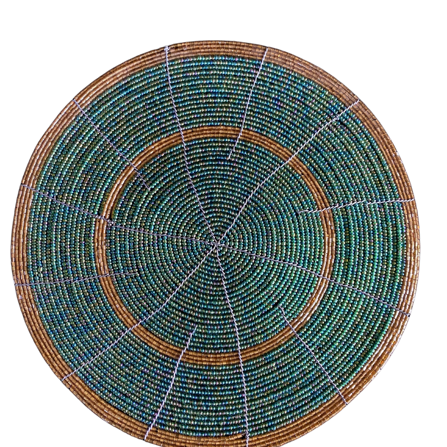 African Beaded Wire Mats