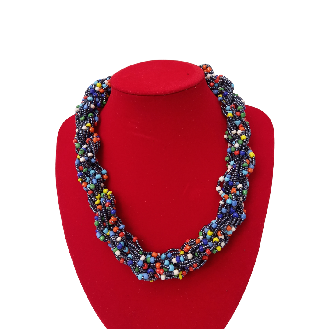 Zunguka African Beaded Necklace Collection B