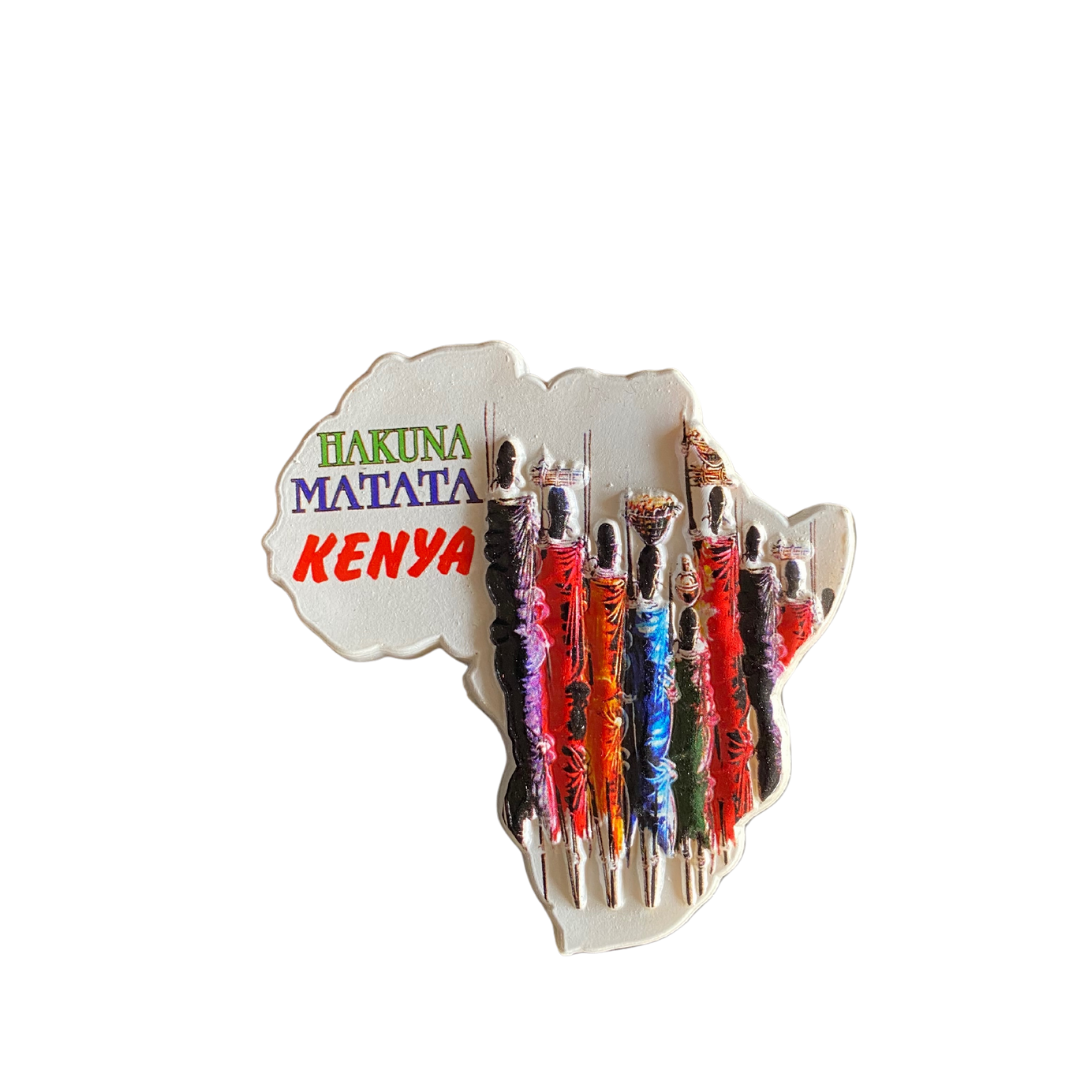 Modern African Fridge Magnet Stickers B