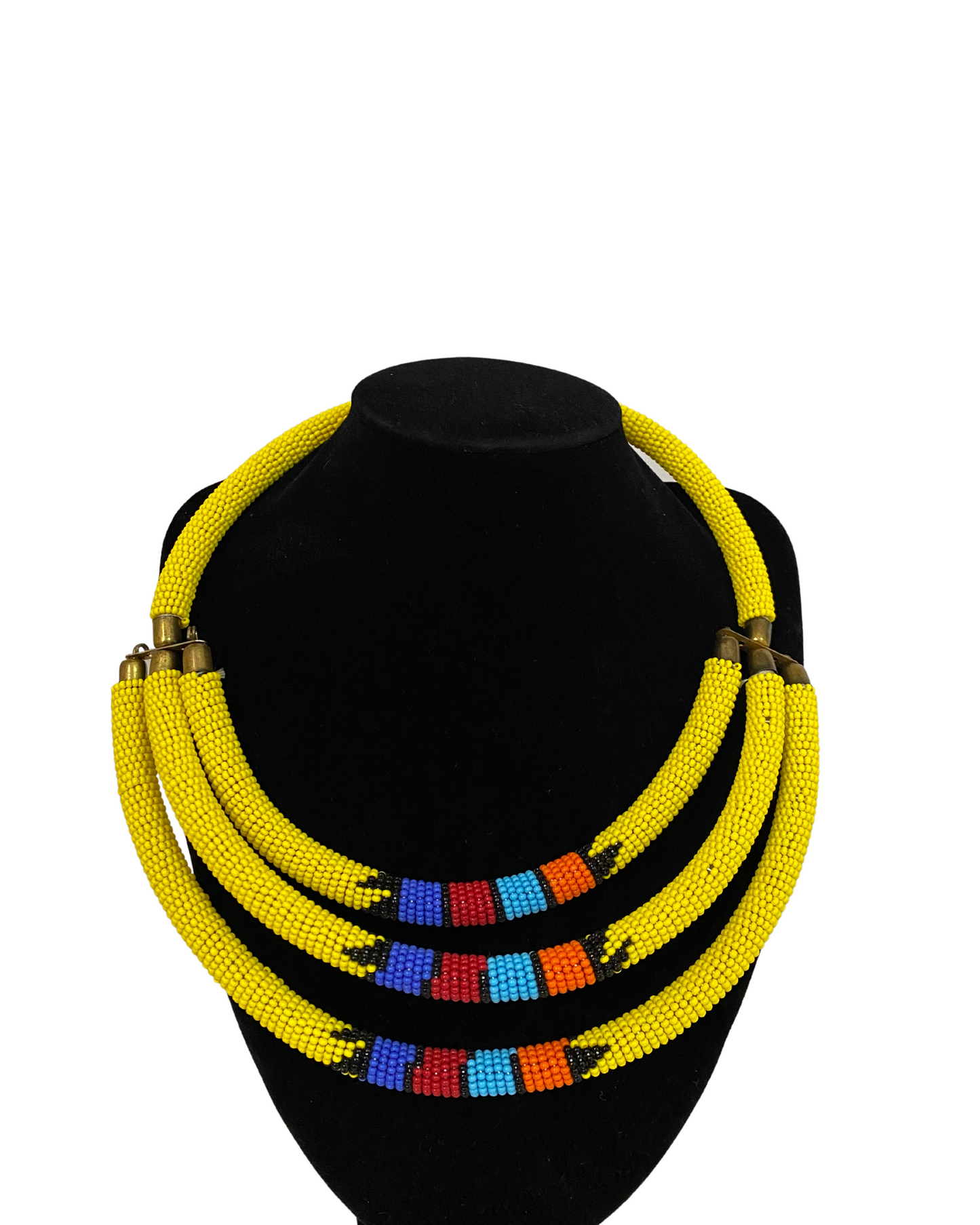 2 Hands African Beaded Necklace