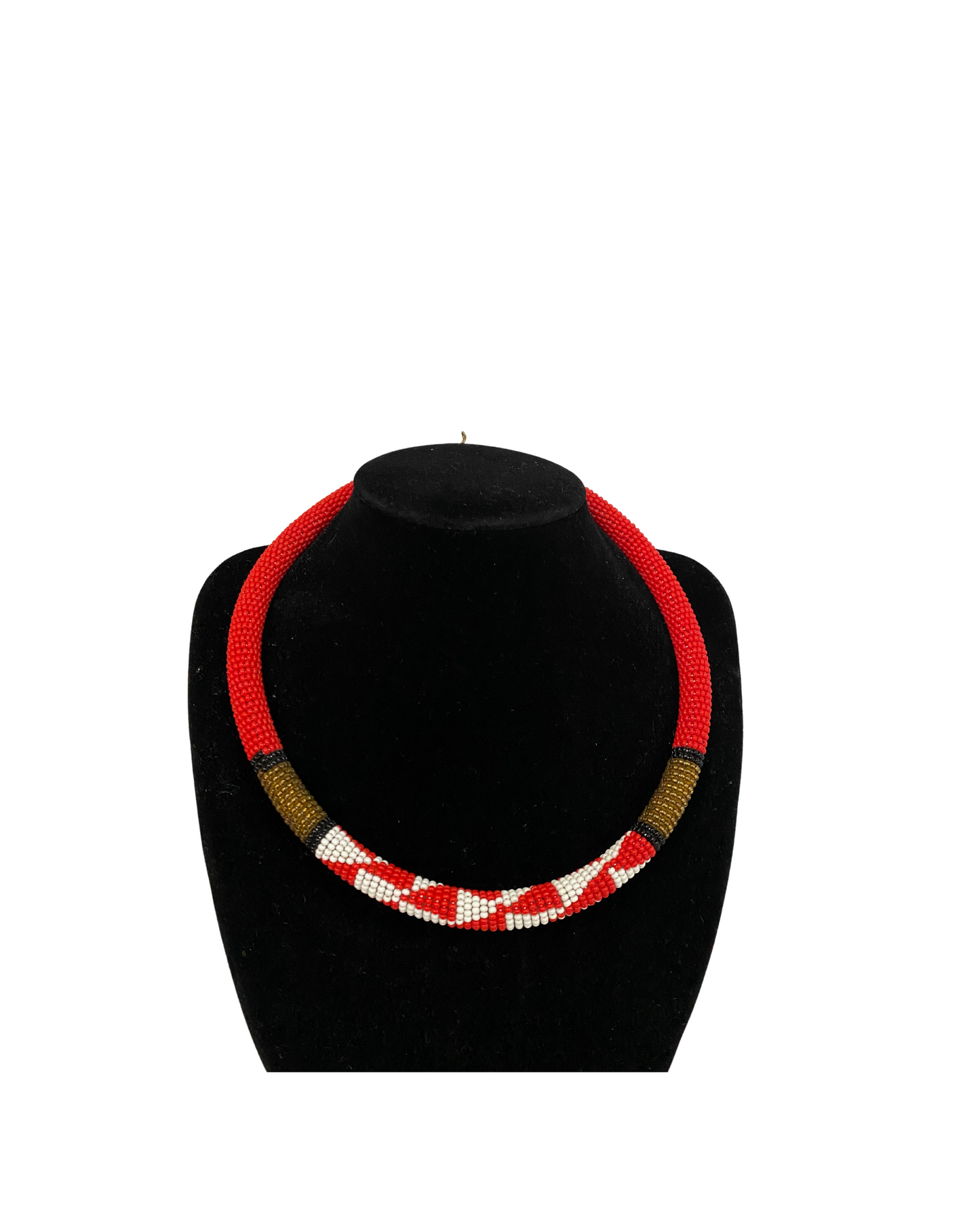 V-Design Beaded Necklace(Single)