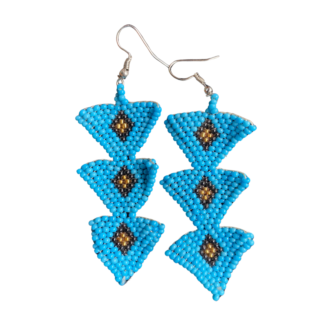 African Beaded Earrings Collection A