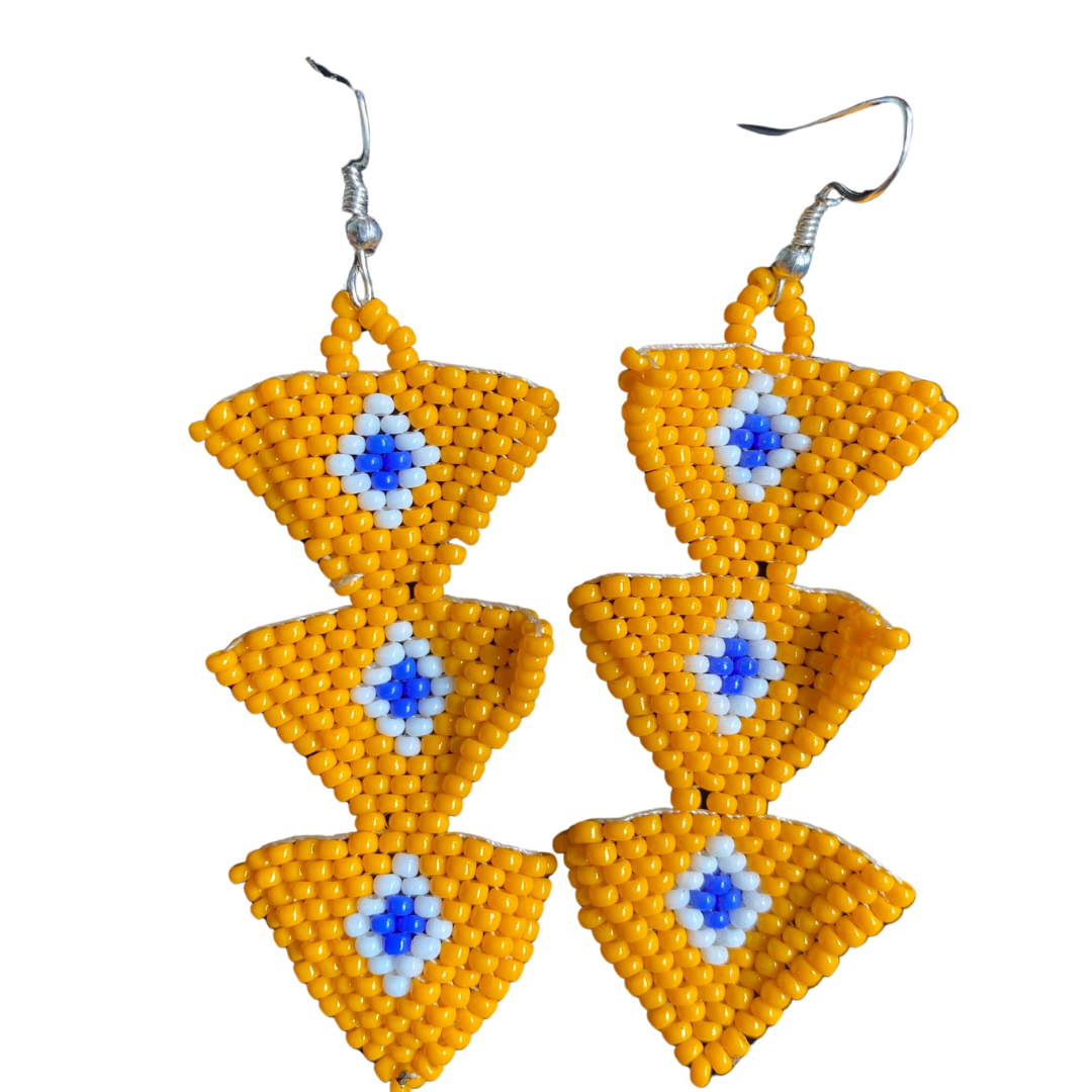 African Beaded Earrings Collection A