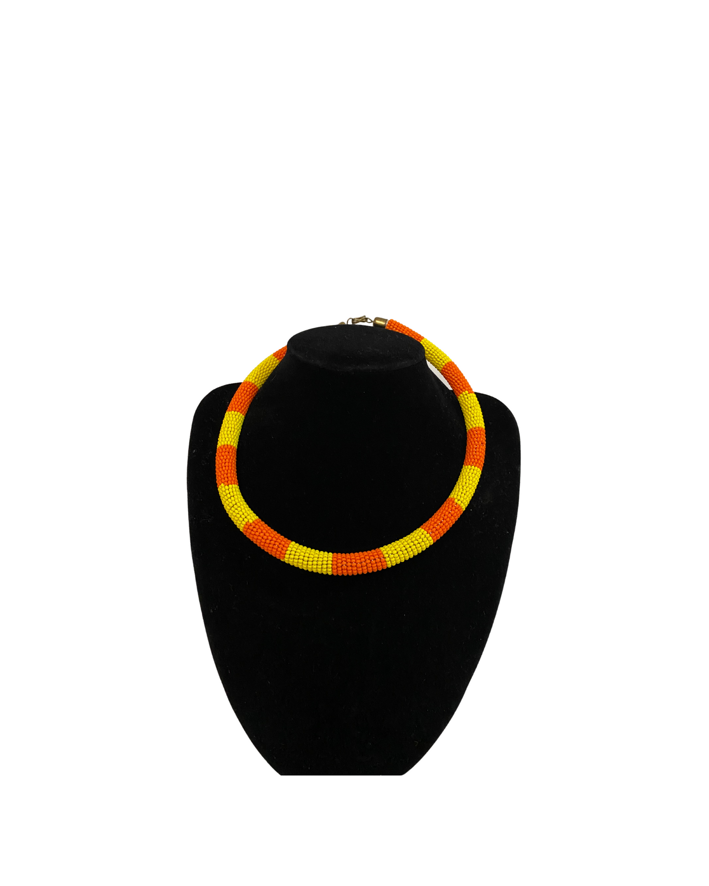 African Patition Beaded Necklace(Single)