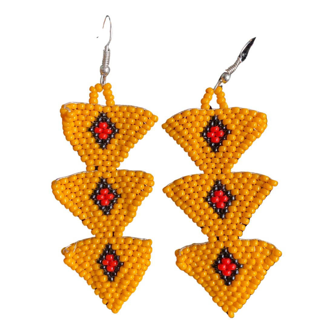 African Beaded Earrings Collection A