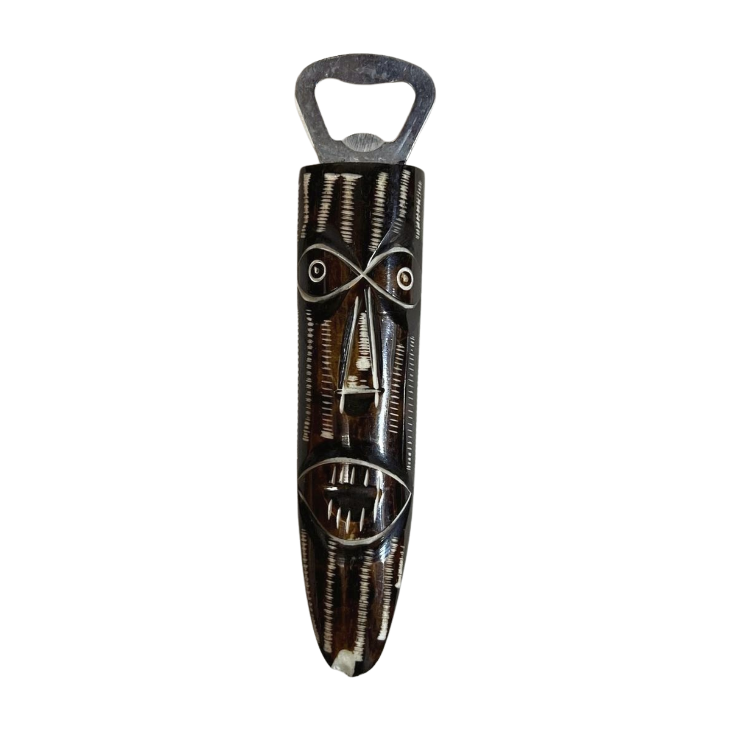 African-themed  Bone Bottle Opener Set of 5